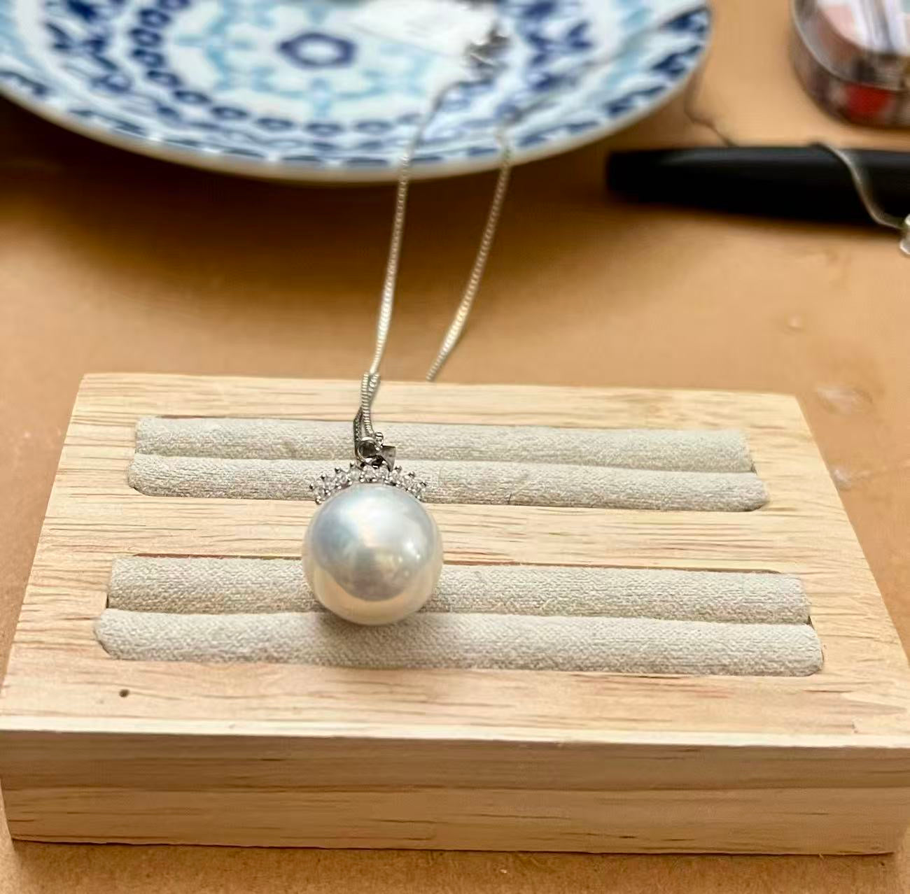 14mm 愛迪生睫毛珍珠吊墜