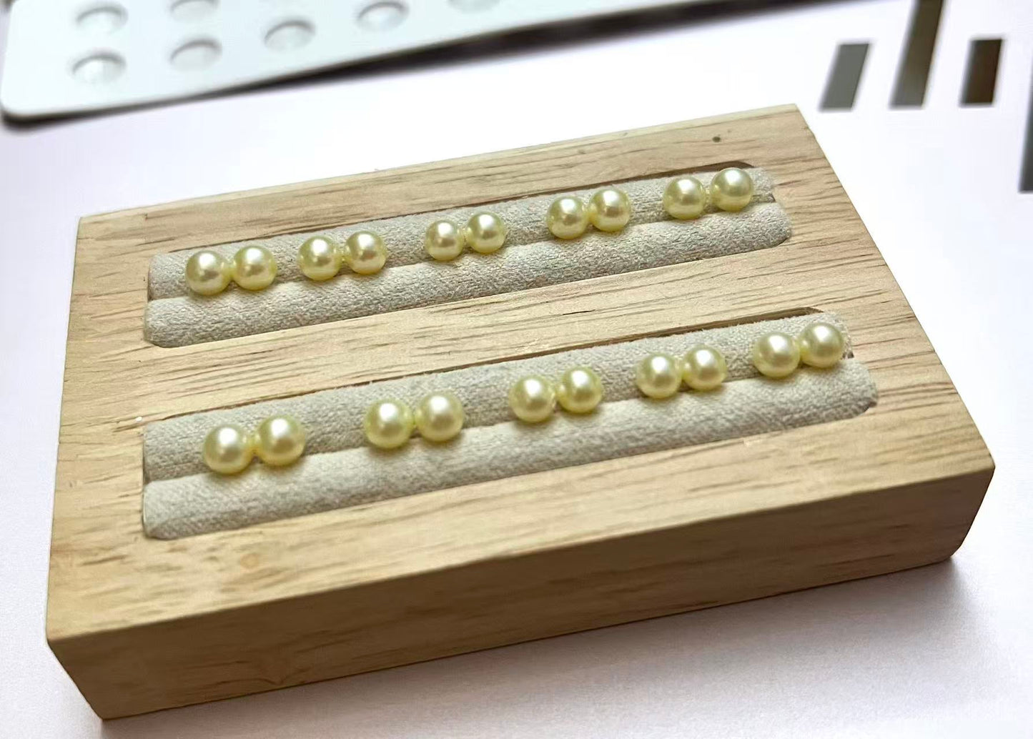 5mm 日本海水羽皇金 Akoya 珍珠耳環