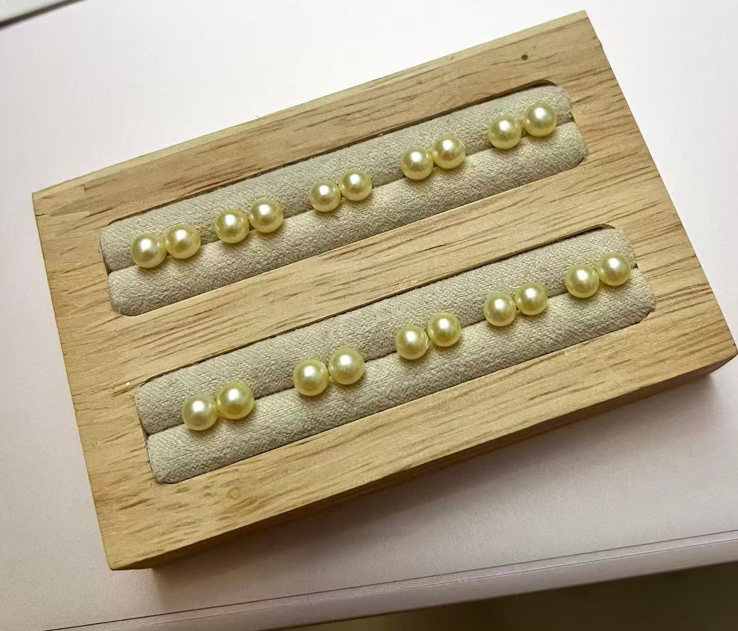 5mm 日本海水羽皇金 Akoya 珍珠耳環
