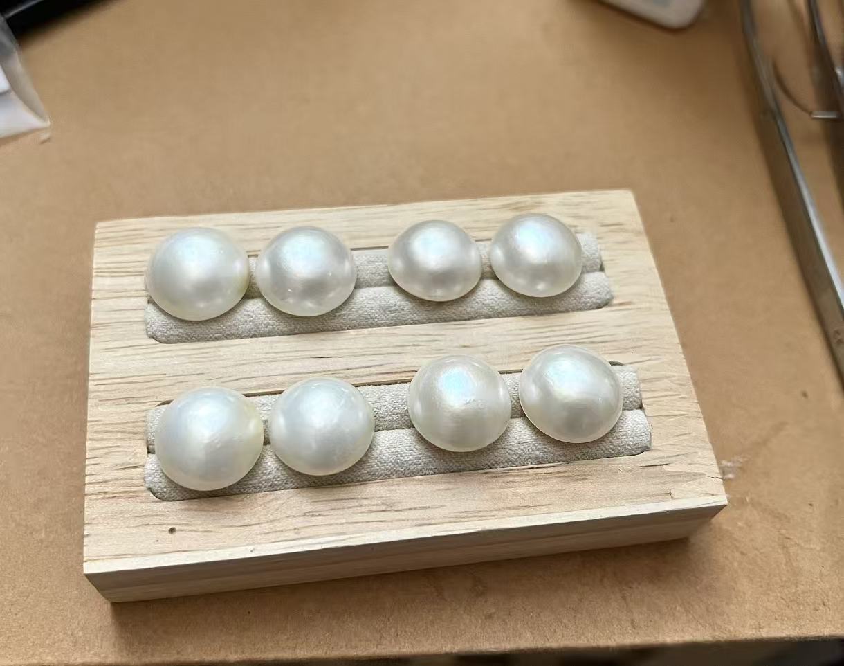 15–16 mm 日本海水馬貝珍珠耳環
