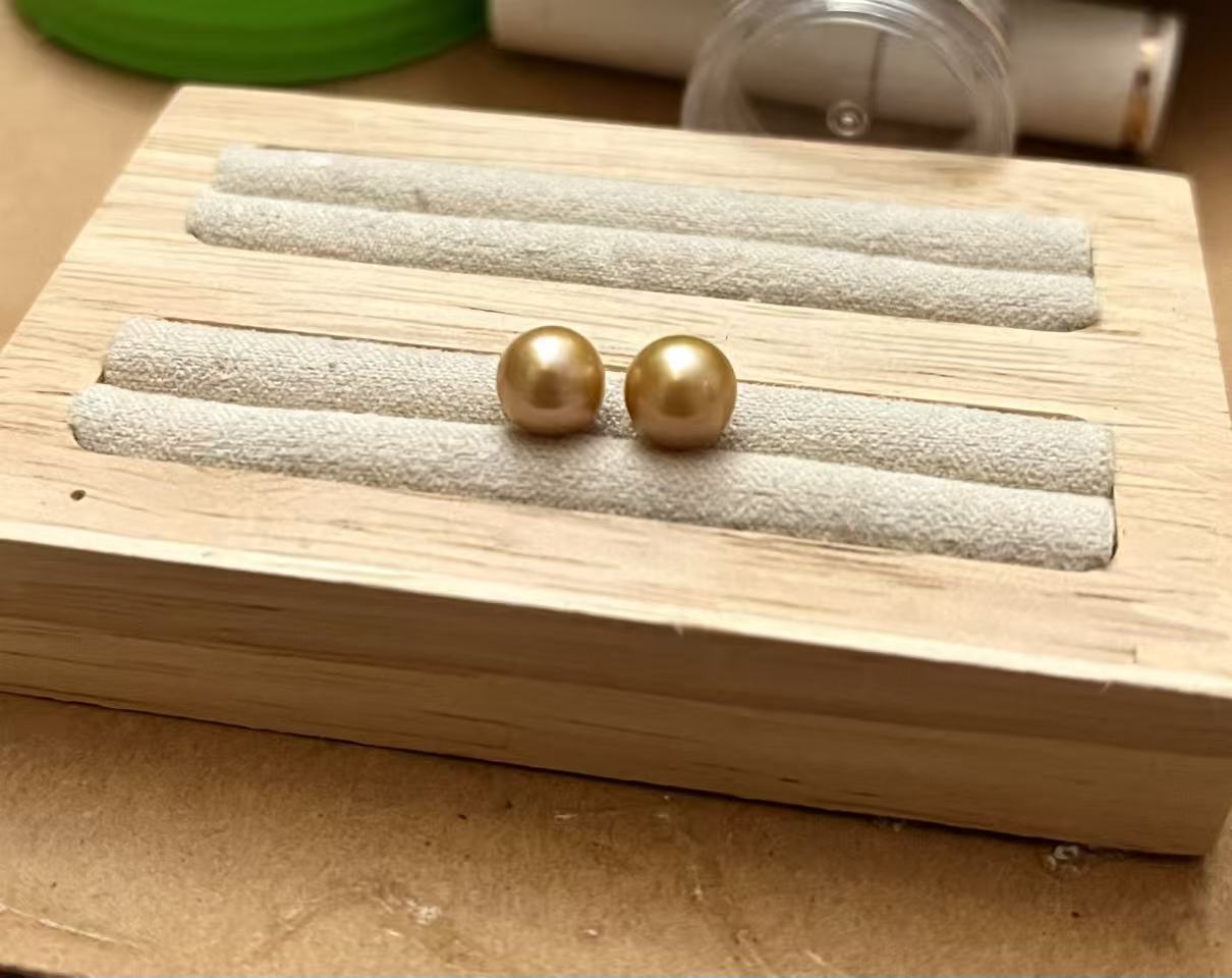 7.4 mm 極致南洋珍珠耳環