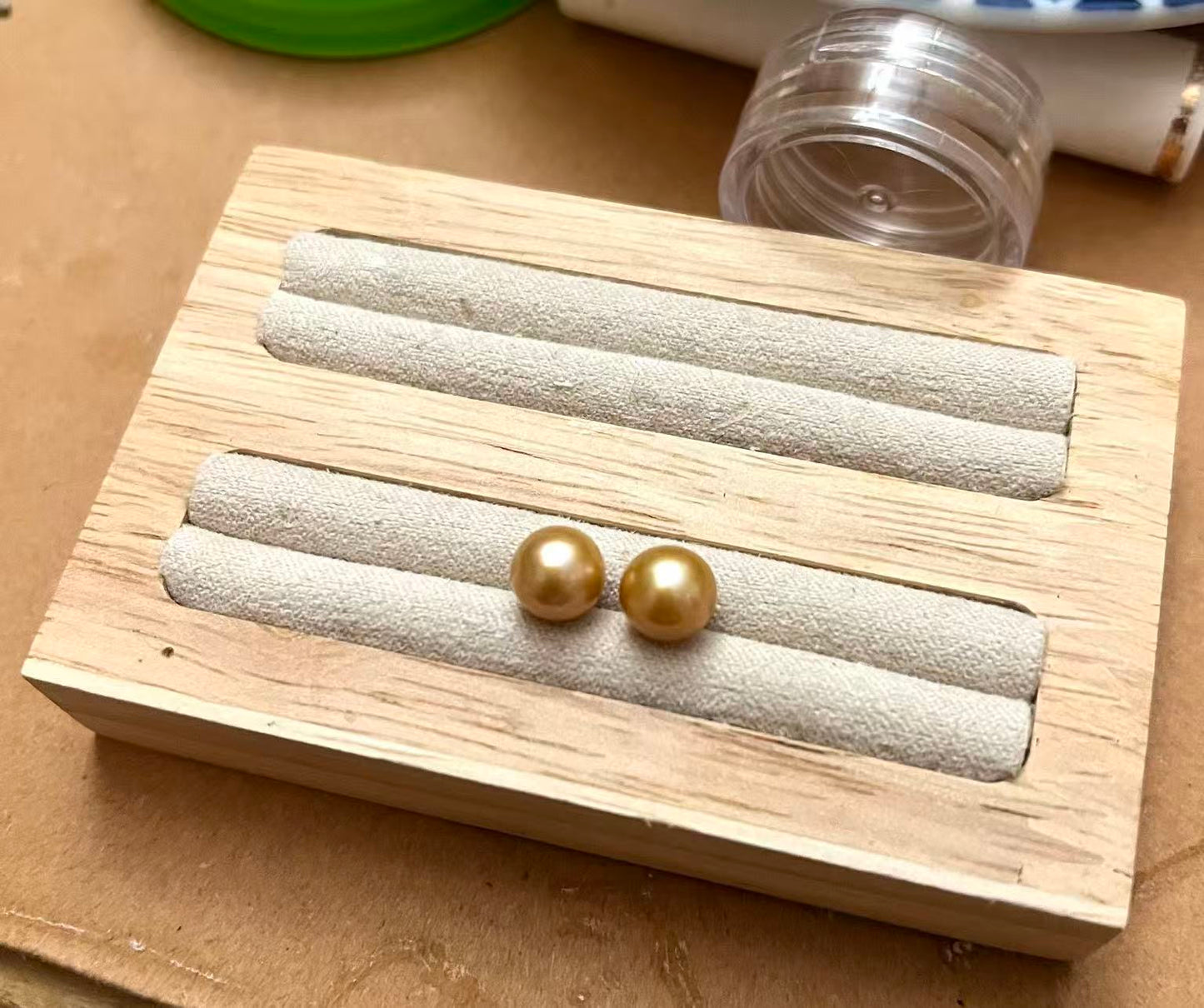 7.4 mm 極致南洋珍珠耳環