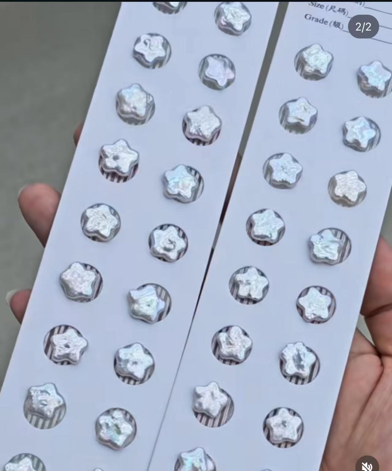 Star-Shaped Pearl Earrings