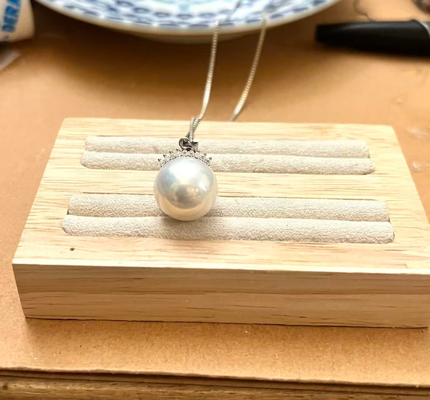 14mm 愛迪生睫毛珍珠吊墜