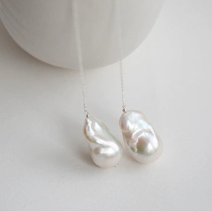 19-20mm Baroque Pearl Drop Earrings (Made to order)