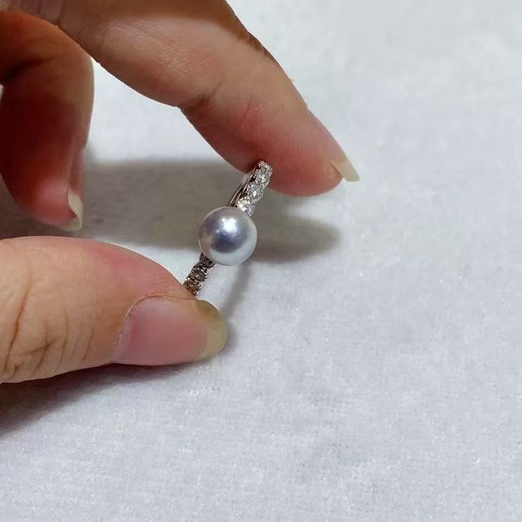 Japanese Seawater Madama Pearl Ring