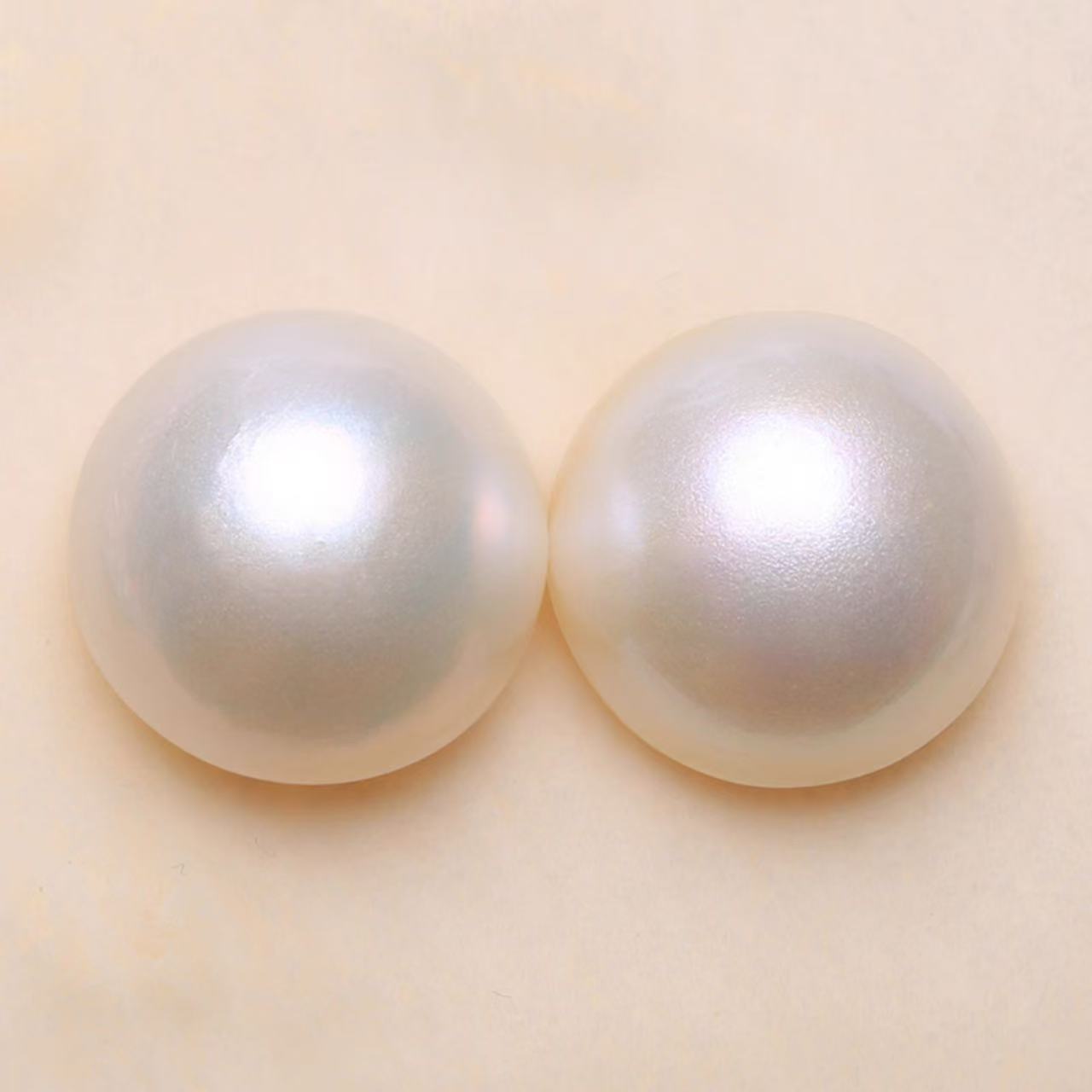 10mm Natural Seawater Mabe Stud Earrings
