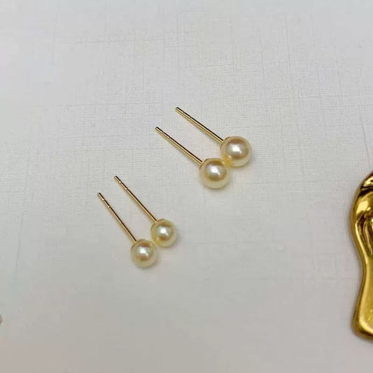 Japanese Akoya Seawater Feather Golden Miniature Pearl 2mm