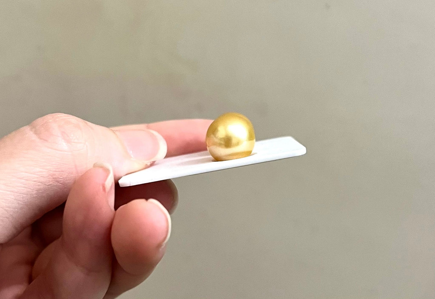 10-11mm South Sea Golden Pearl Earrings (with 18K Gold Post)