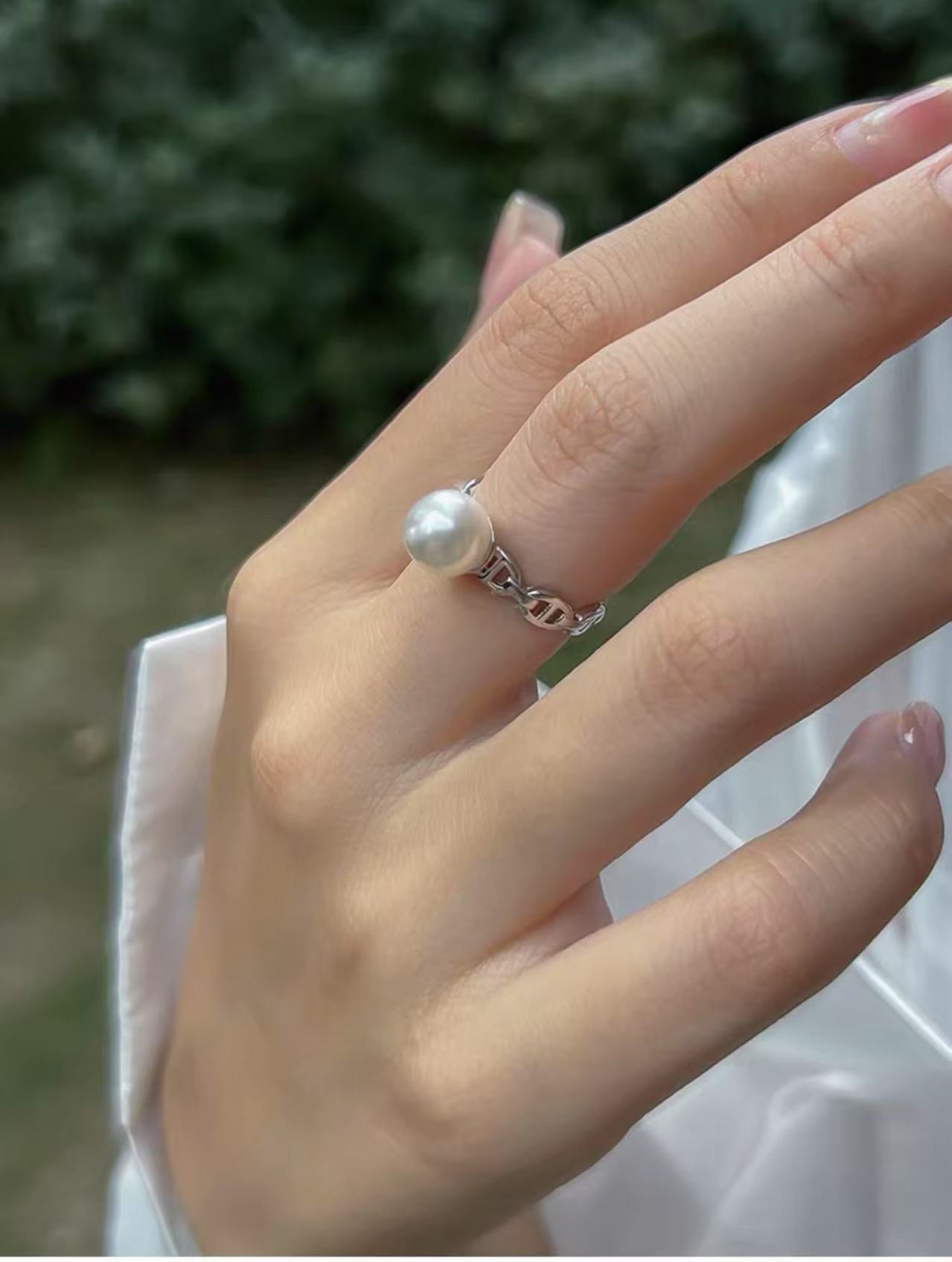 Pink Luster Freshwater Pearl Ring