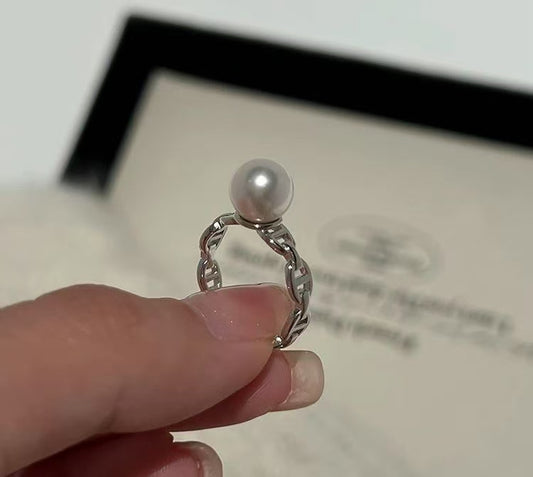 Pink Luster Freshwater Pearl Ring